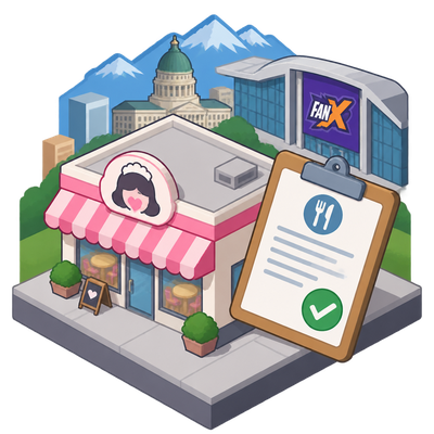 Dreamland Maid Cafe takes out Salt Lake City food permit for FanX appearance