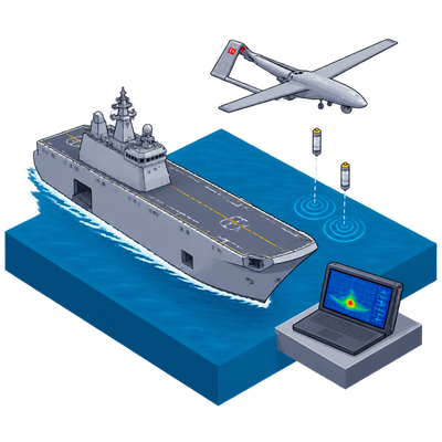 Bayraktar TB3 tests anti-submarine warfare role from Turkish warship