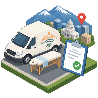 Alpenglow Mobile Massage appears on Salt Lake County permit list for new address