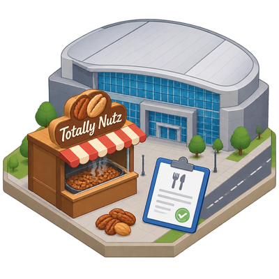 Totally Nutz food license recorded for Delta Center location