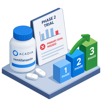 Acadia pushes Alzheimer's psychosis drug to phase 3 despite missed trial goal