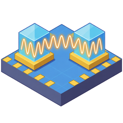 Time crystals synchronize across long distances in a semiconductor