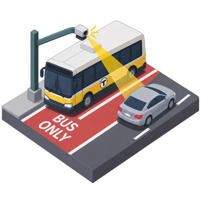 MBTA begins camera enforcement of bus lanes and stops