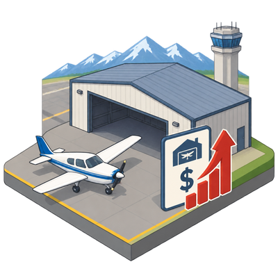Salt Lake City airport to raise hangar rents in two steps