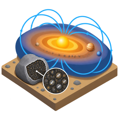 Ancient meteorite grains reveal magnetism helped build the solar system