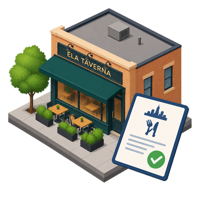 Ela Taverna licenses city food service permit on North Wells