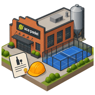 Ace Padel applies for liquor license at former Great Divide brewery in Denver