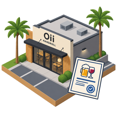Oii Handroll files beer-and-wine license for San Diego opening