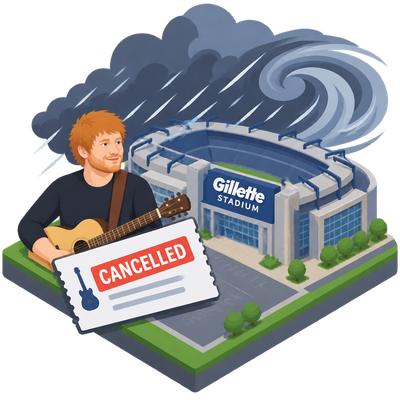Ed Sheeran cancels Gillette Stadium concerts as nor'easter hits