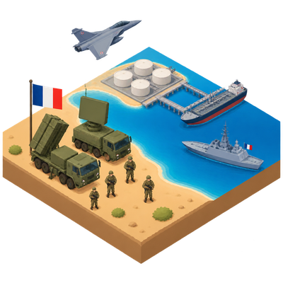 France sends troops and air defenses to protect Saudi oil port Yanbu