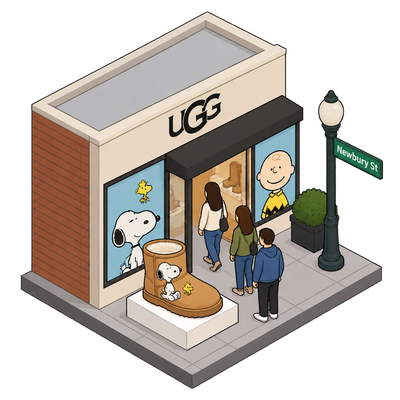 UGG opens Newbury Street pop-up with Snoopy-themed boots