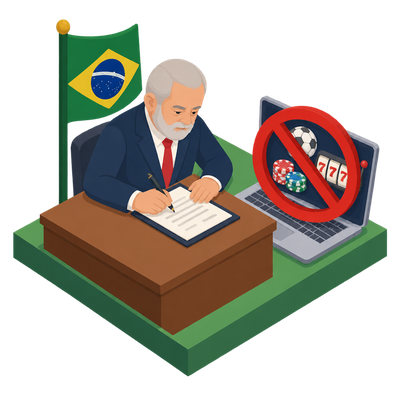 Lula bans online betting in Brazil, reversing 2023 legalization