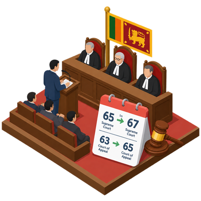 Sri Lanka extends senior judges' terms to clear massive court backlog