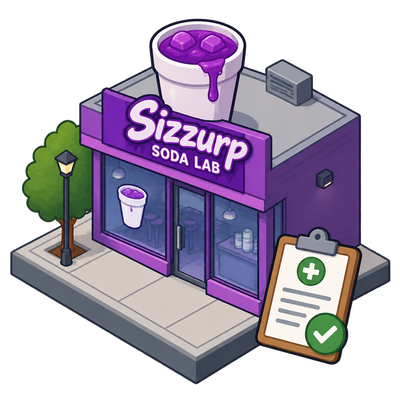 Dirty soda shop Sizzurp Soda Lab registers with Salt Lake County