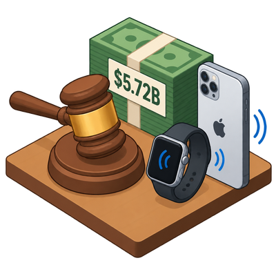 Jury orders Apple to pay record patent damages over iPhone haptics
