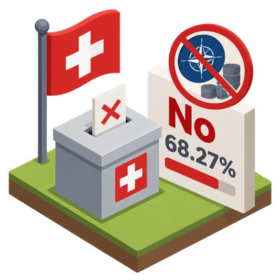 Swiss voters reject stricter neutrality rules, keeping sanctions and NATO options