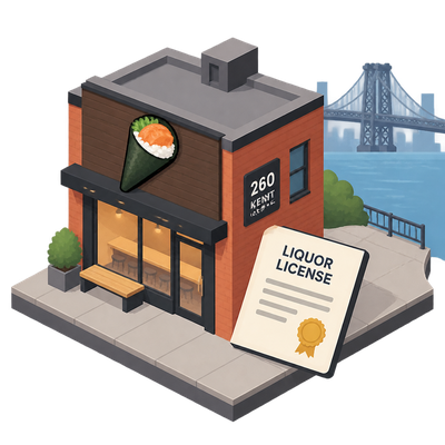 Temakase gets liquor license for Williamsburg location at 260 Kent Ave