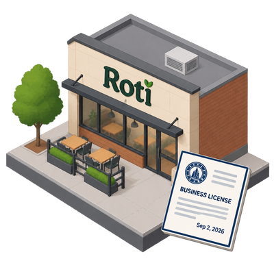 Roti secures Chicago business license for new North Avenue location