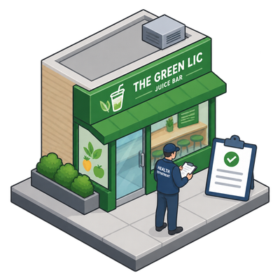 Pre-permit inspection filed for The Green Lic juice bar in Queens
