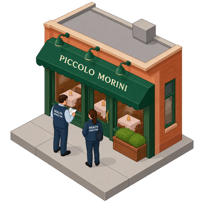 Piccolo Morini inspected ahead of food permit at 30 Kenmare Street in New York