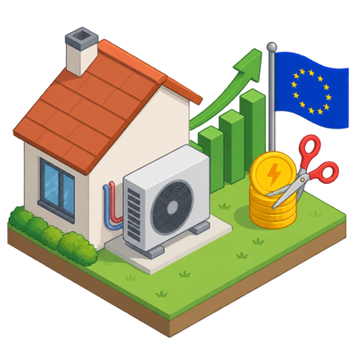 Heat pump sales soar across Europe as states cut electricity taxes