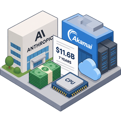 Anthropic commits $11.6 billion to Akamai for CPU cloud compute