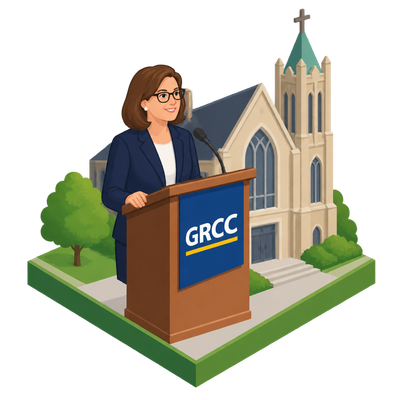 Kathryn Rogalski becomes Grand Rapids Community College's first permanent female president