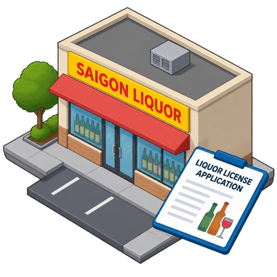Saigon Liquor applies for liquor license at 1354 The Alameda in San Jose
