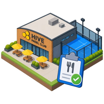 Hive Padel Club food establishment license appears on Salt Lake County list