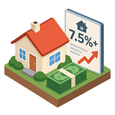 US mortgage rates top 7.5% as borrowing costs surge