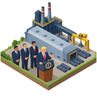 Trump announces Iowa steel mill touted as largest in US history
