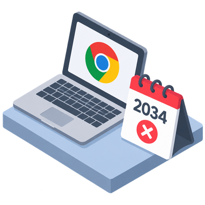 Google confirms ChromeOS support ends in 2034, two years early