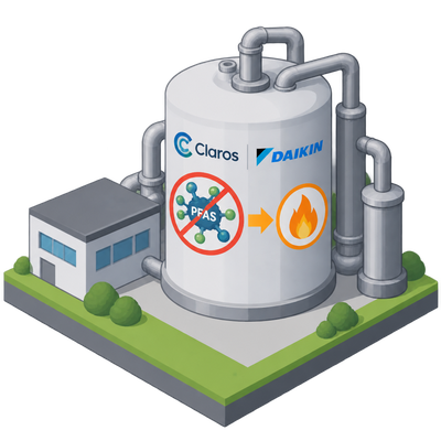Claros and Daikin sign deal for first full-scale commercial PFAS destruction system