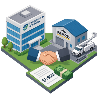 Energy Services of America agrees to acquire FAMCO