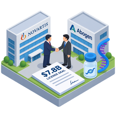 Novartis licenses Abogen's mRNA T-cell engager in up to $7.8 billion deal