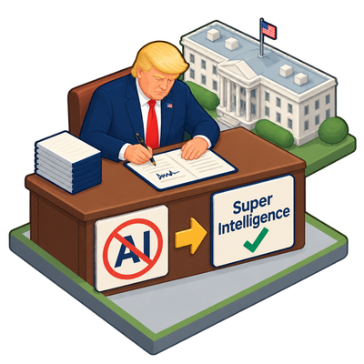 Trump orders federal agencies to replace 'AI' with 'Super Intelligence'