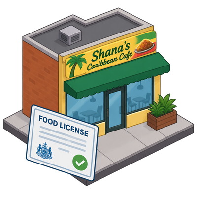 Philadelphia issues food license to Shana's Caribbean Cafe at Oxford Street