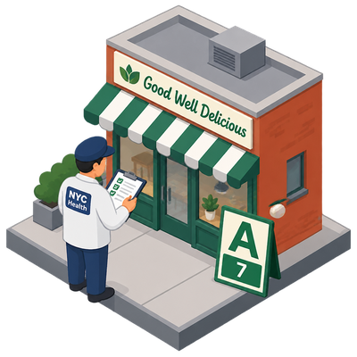 Good Well Delicious scores A-grade result in Brooklyn food permit inspection