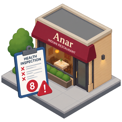 NYC pre-permit inspection flags critical violations at Anar restaurant