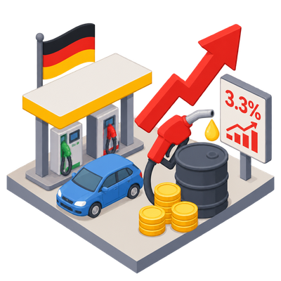 German inflation hits nearly three-year high as energy prices surge