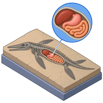 245-million-year-old fossil preserves oldest known reptile digestive organs