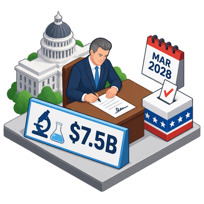 Newsom signs $7.5 billion research bond into law for March 2028 ballot