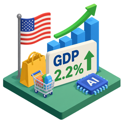 US second-quarter GDP revised higher on consumer spending and AI investment