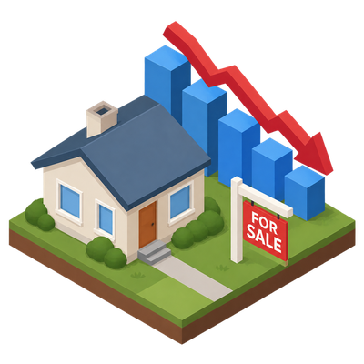 Australian home prices fall for sixth straight month as downturn deepens