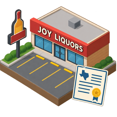 Texas issues liquor license to Joy Liquors at 10920 Almeda Rd