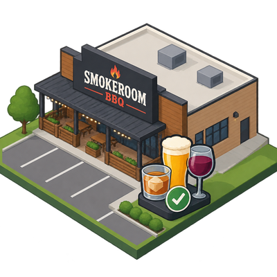 Smokeroom BBQ gets mixed beverage license for former Becks Prime space