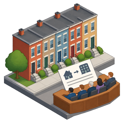 Baltimore council weighs converting five rowhouses to multifamily