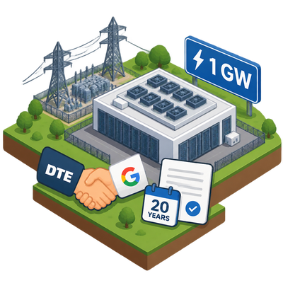 Michigan regulators approve DTE-Google power deal for 1 GW data center
