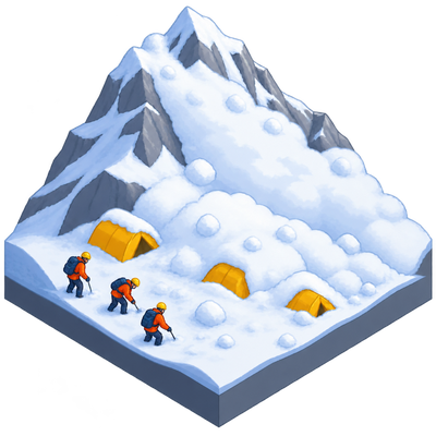 Avalanche buries Nepali workers preparing Himlung Himal camp