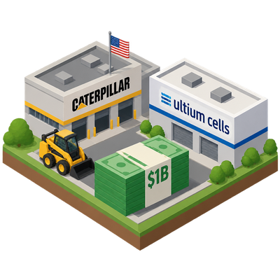 Caterpillar and Ultium Cells each commit $1B to expand US plants